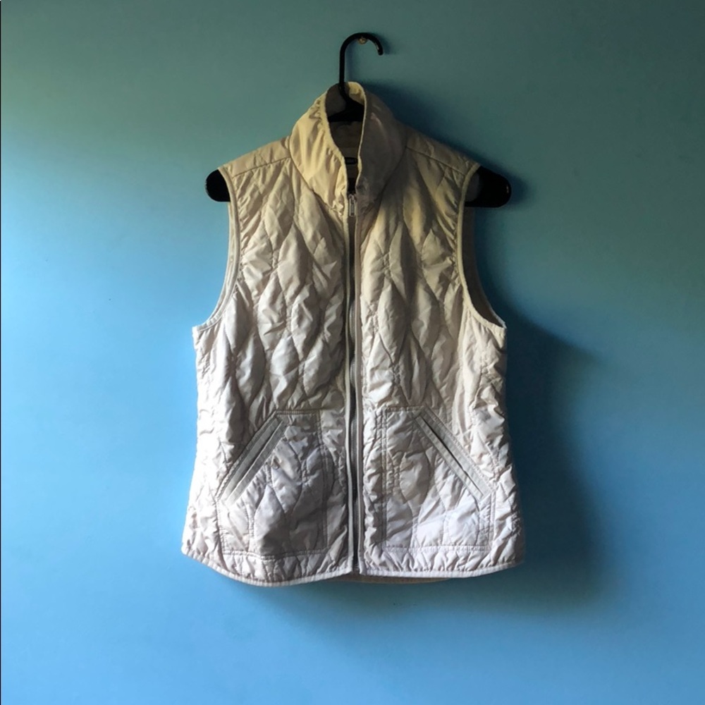 Cream Puffer Vest